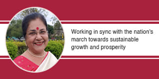 Working in sync with the nation's march towards sustainable growth and prosperity